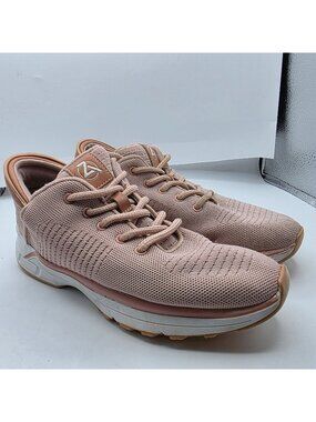 Zeba Blush Womens Size 11 Hands Free Slip On Sneakers Lace Up Comfort Waling